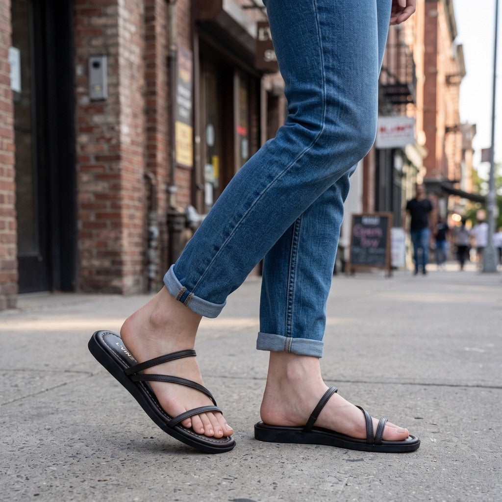 L'VINZ Women's Flat Sandals L-5113